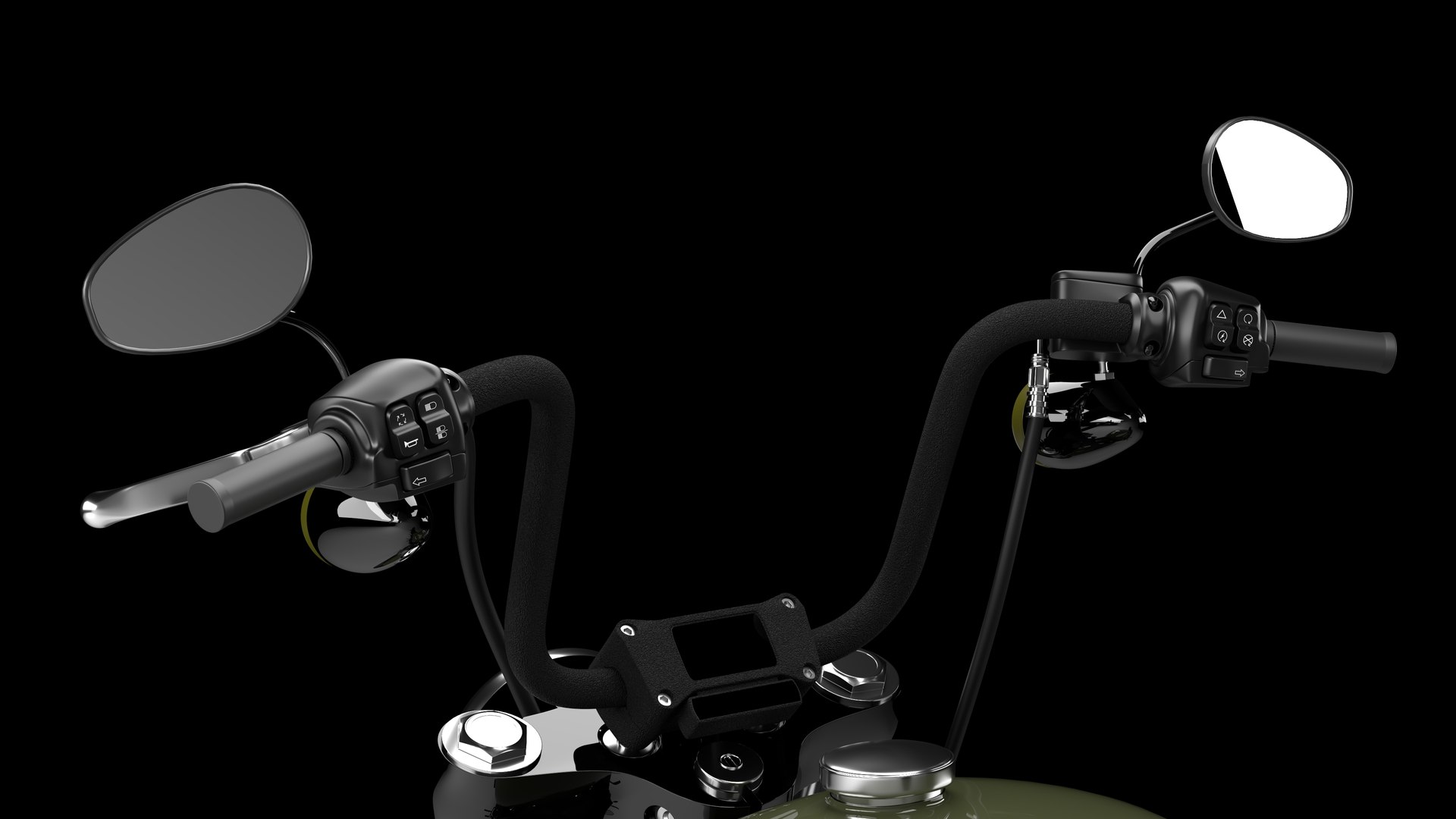 Harley Davidson Street Bob 2021 3D Model (Deadwood Green)