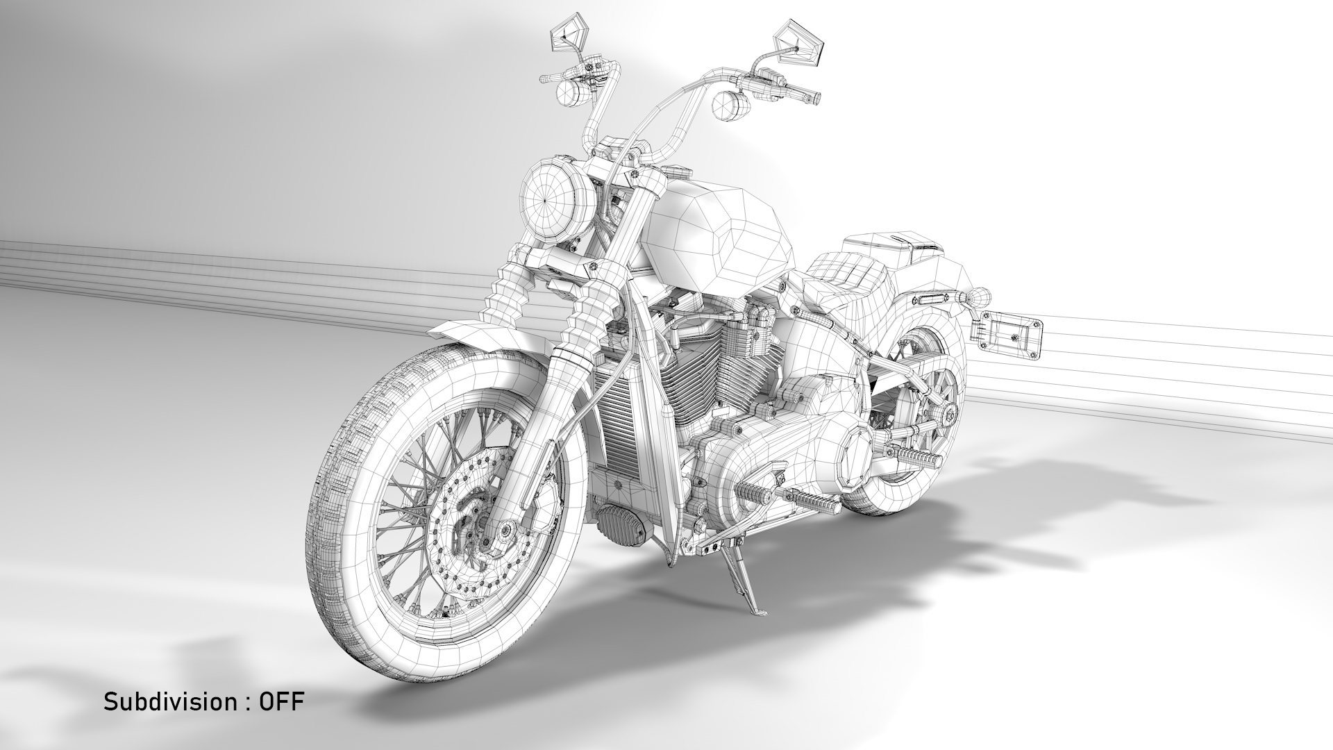 Harley Davidson Street Bob 2021 3D Model (All Colors)