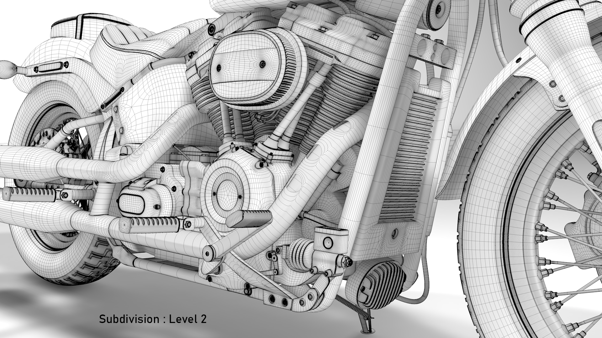 Harley Davidson Street Bob 2021 3D Model (All Colors)