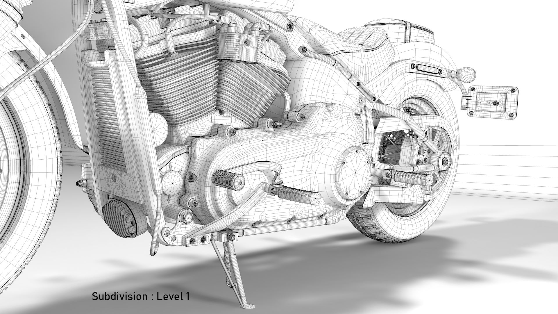 Harley Davidson Street Bob 2021 3D Model (All Colors)