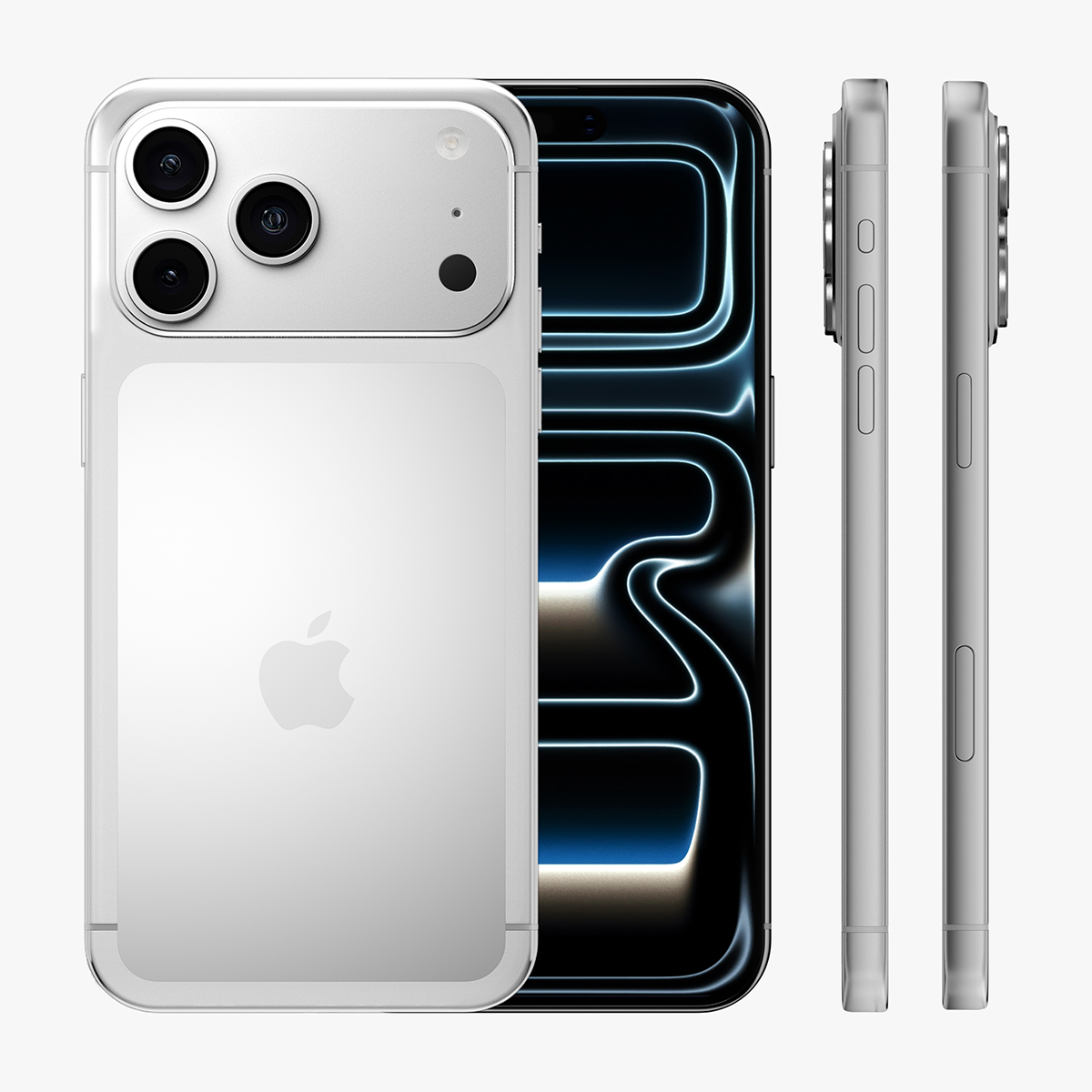 Apple iPhone 17 Pro Max 3D Model Silver