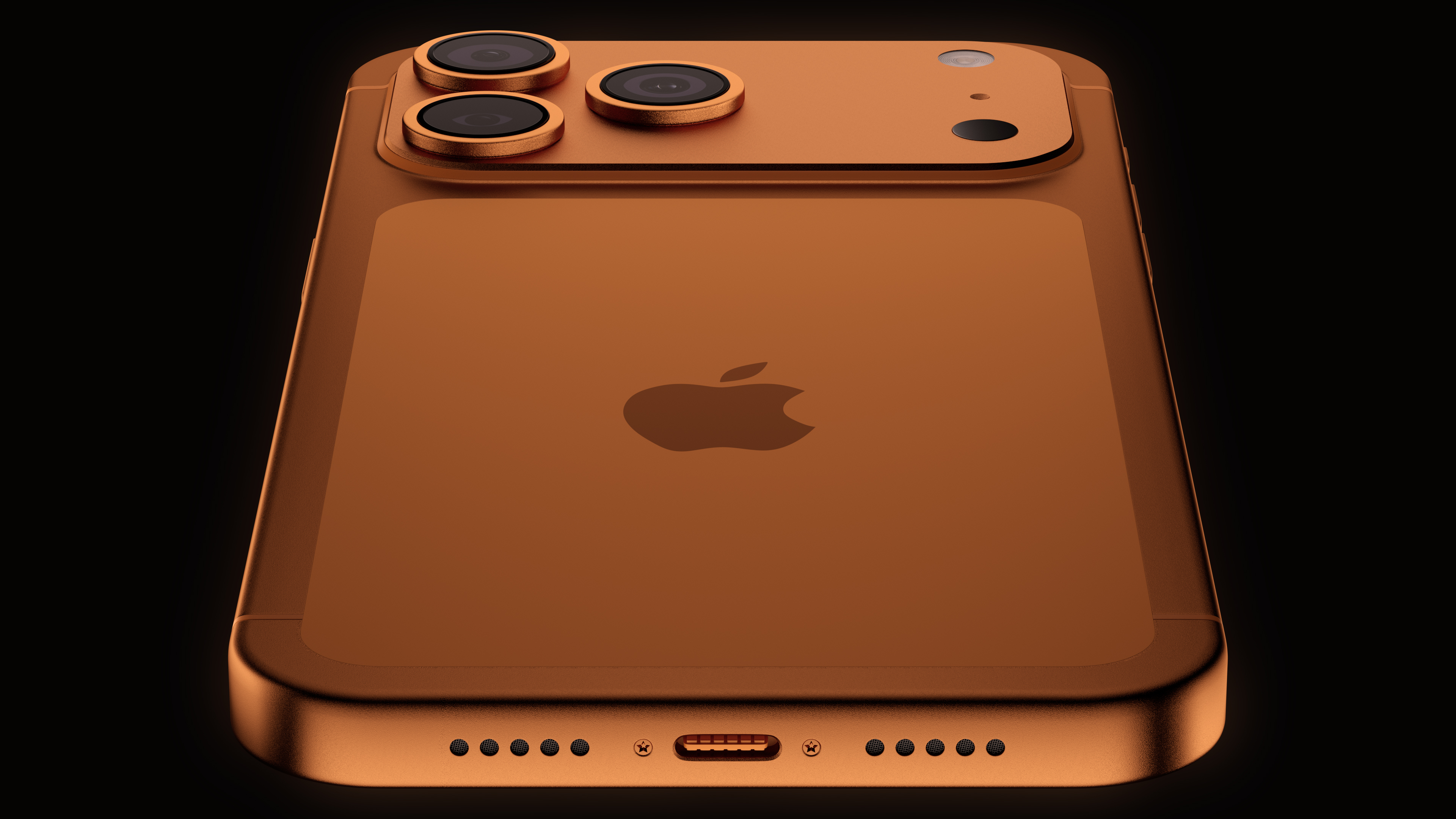Apple iPhone 17 Pro Max 3D Model Cosmic Orange