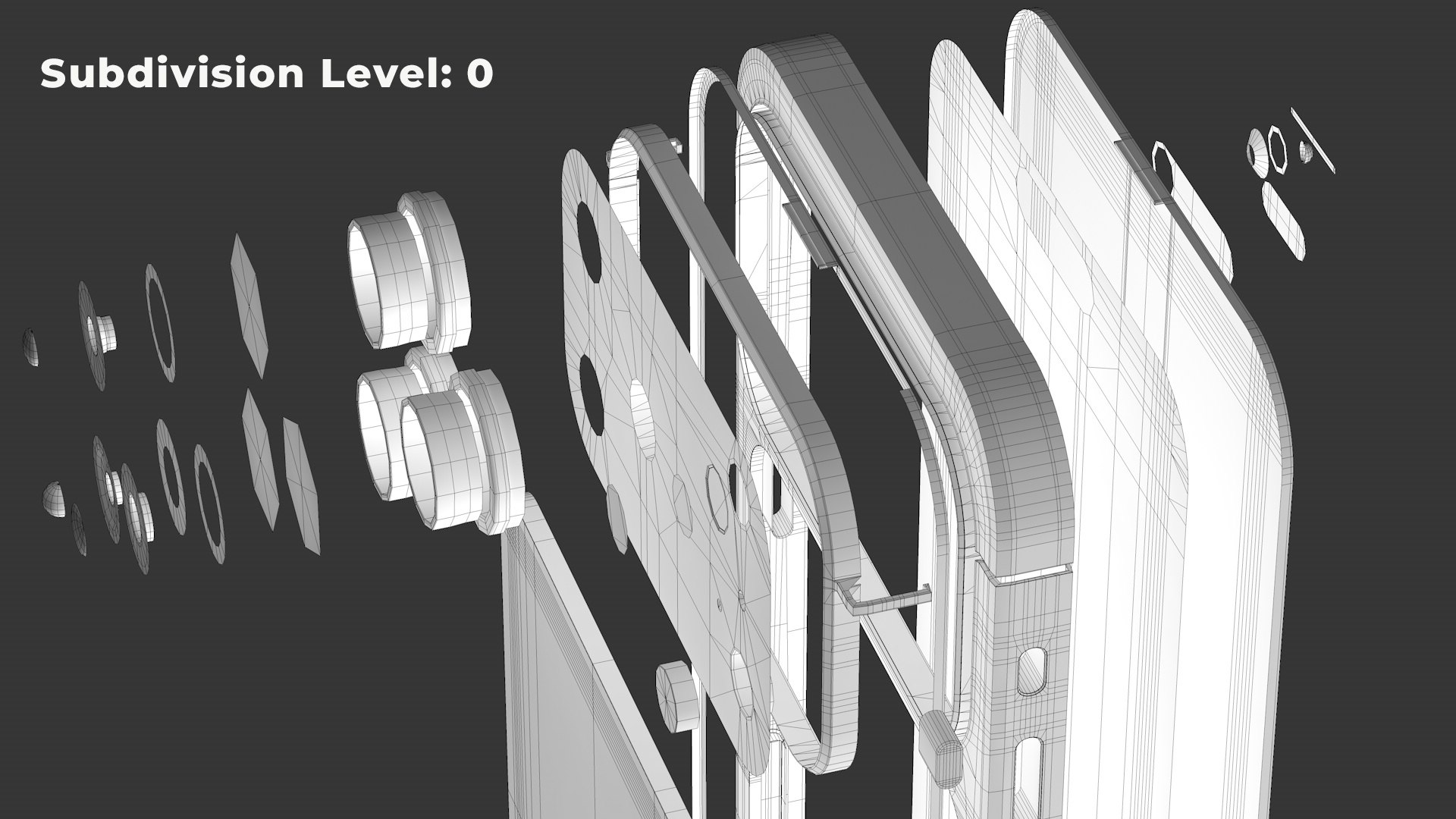 Apple iPhone 17 Pro Max 3D Model Cosmic Orange