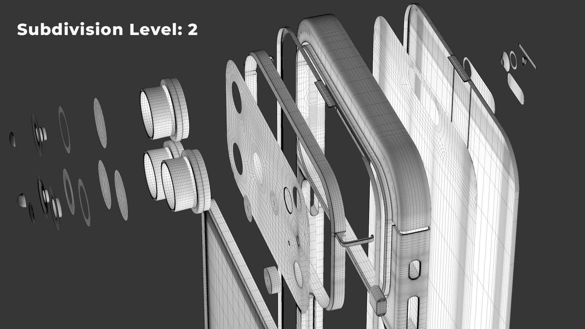 Apple iPhone 17 Pro Max 3D Model Cosmic Orange