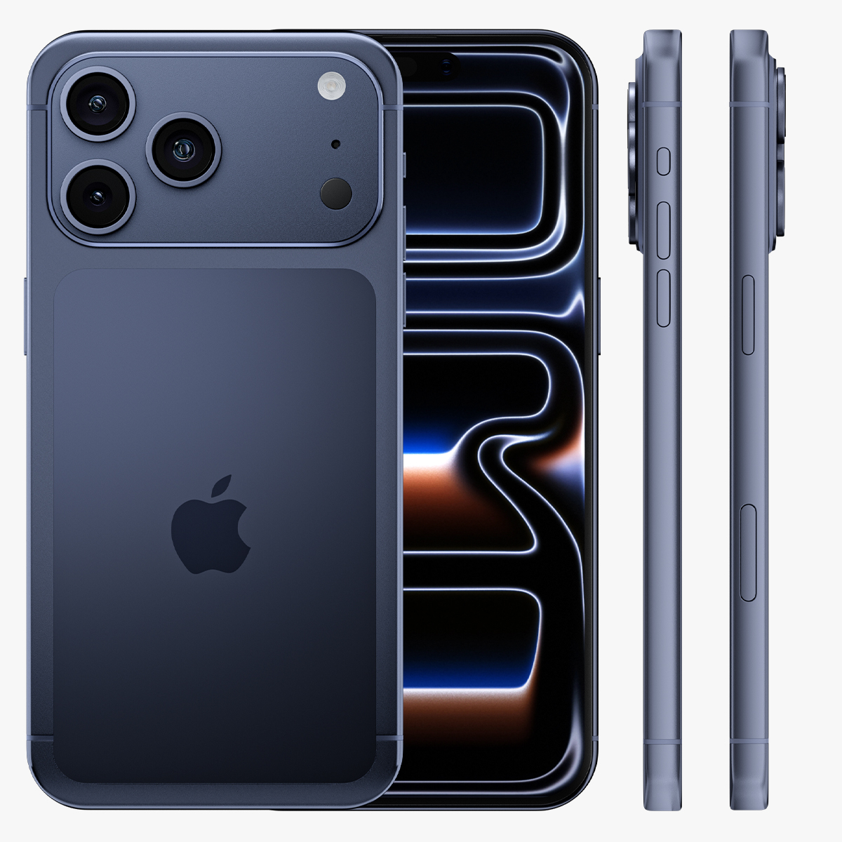 Apple iPhone 17 Pro Max 3D Model Deep Blue