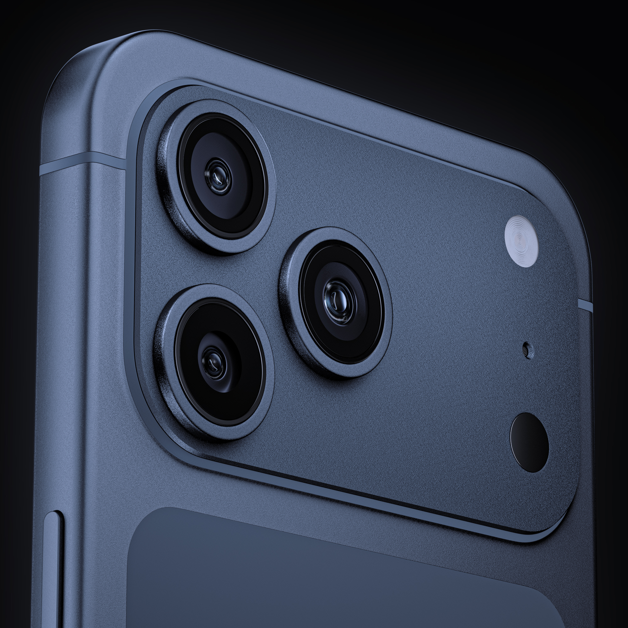 Apple iPhone 17 Pro Max 3D Model Deep Blue