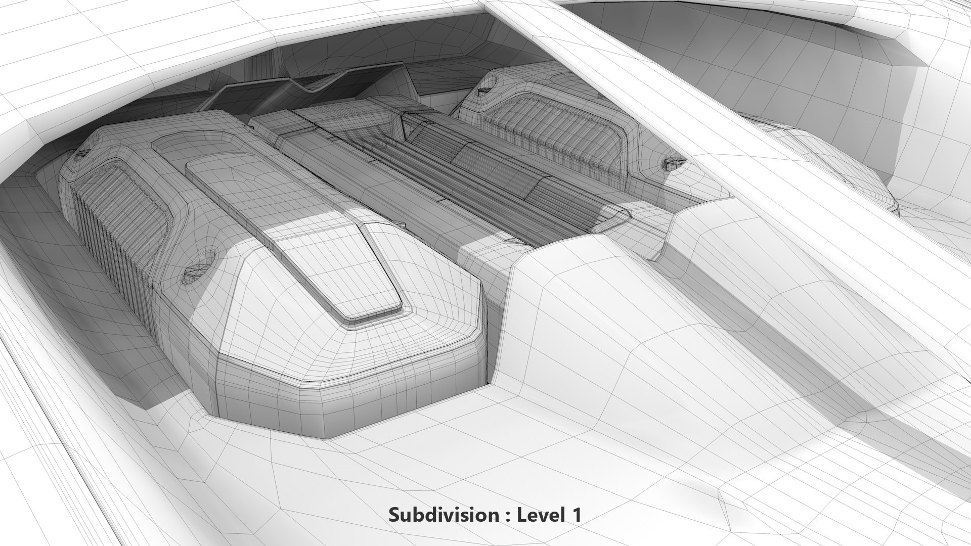 Bugatti Chiron Sport 3D Model 2021 Red