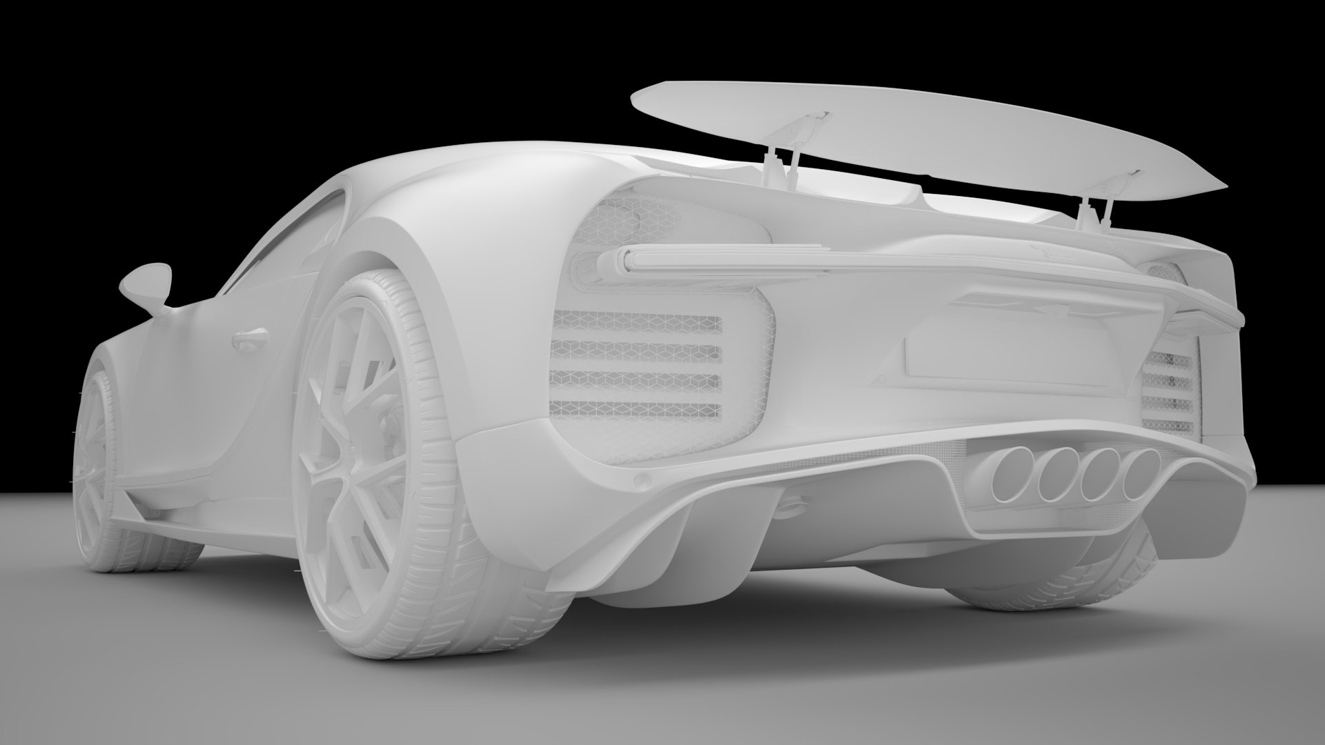 Bugatti Chiron Sport 3D Model 2021 Blue