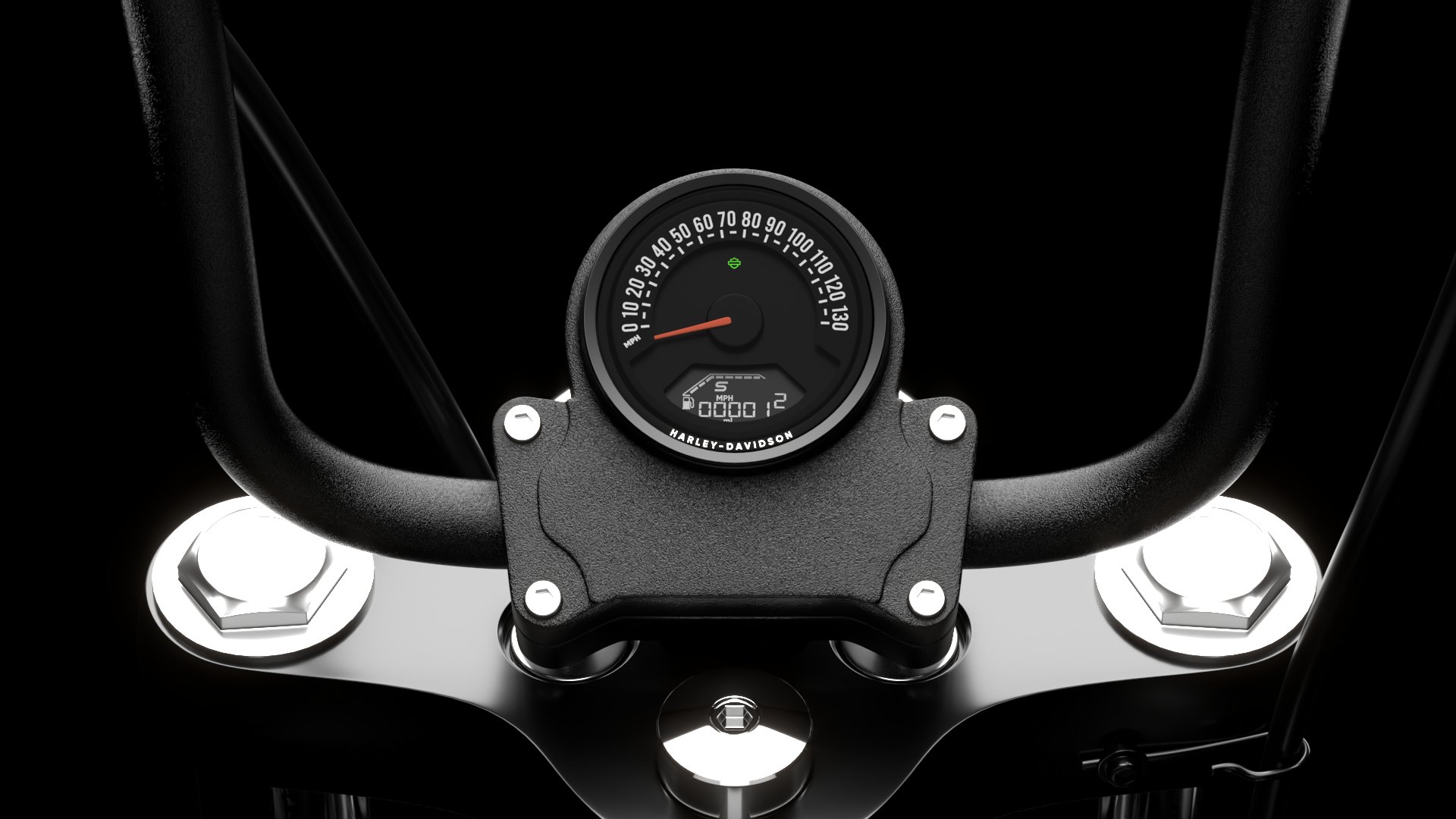 Harley Davidson Street Bob 2026 3D Model (Dark Billiard Gray)