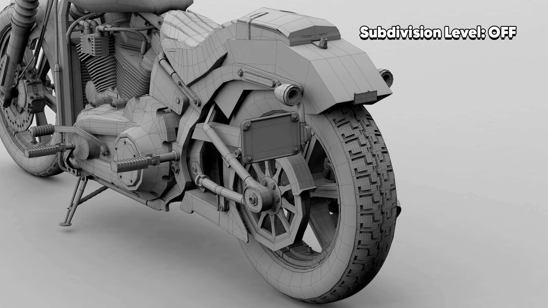 Harley Davidson Street Bob 2026 3D Model (Dark Billiard Gray)