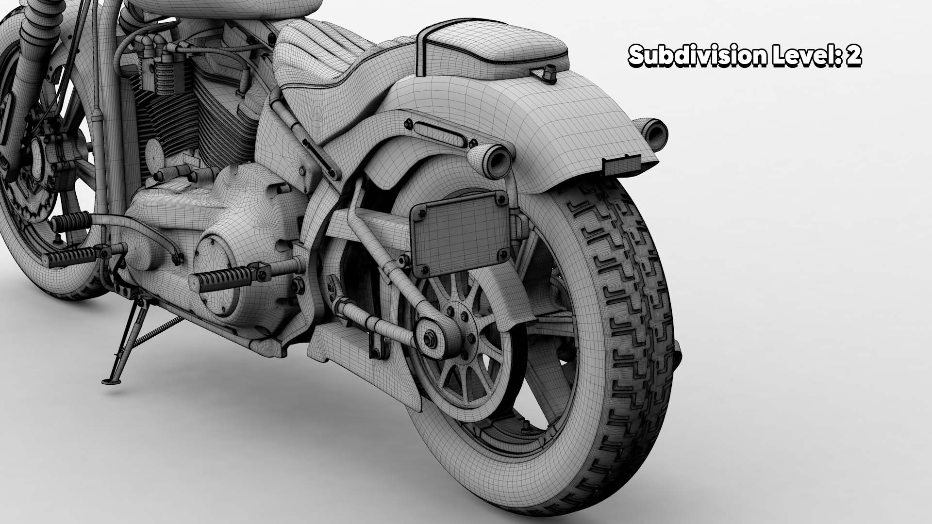 Harley Davidson Street Bob 2026 3D Model (Dark Billiard Gray)