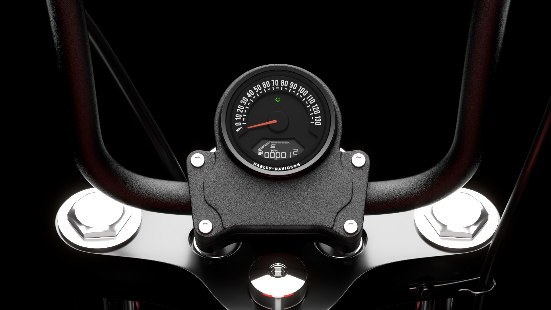 Harley Davidson Street Bob 2026 3D Model (Brilliant Red)