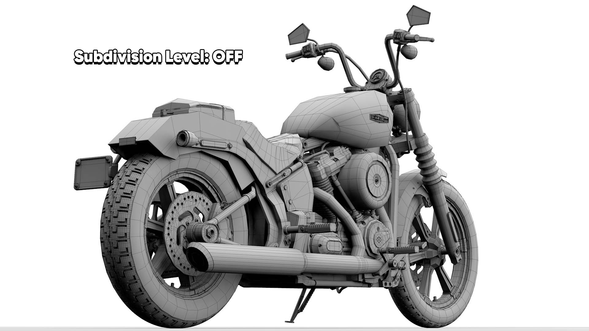 Harley Davidson Street Bob 2026 3D Model (Olive Steel Metallic)