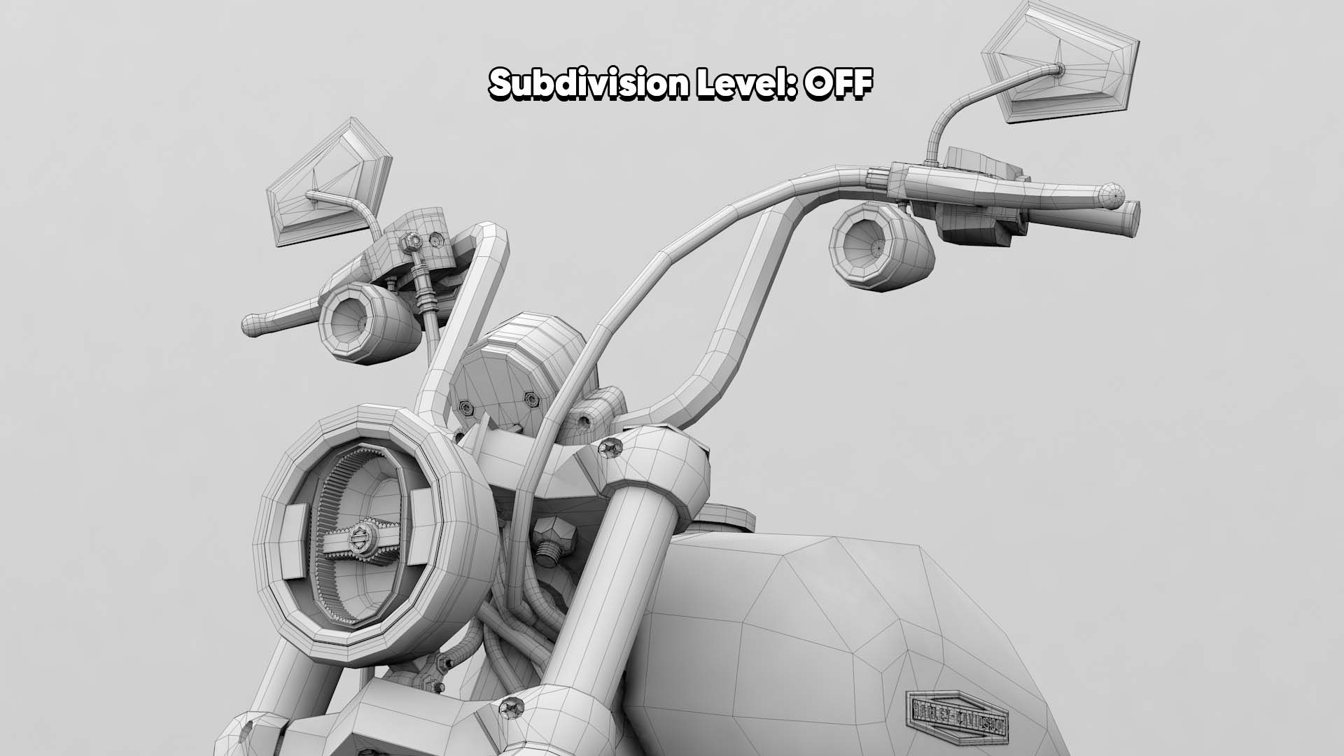 Harley Davidson Street Bob 2026 3D Model (Olive Steel Metallic)