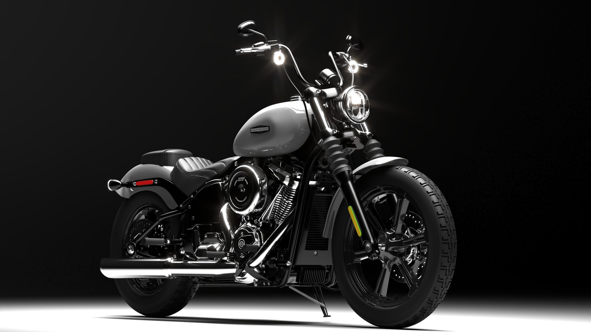Harley Davidson Street Bob 2026 3D Model Collection (All Color)