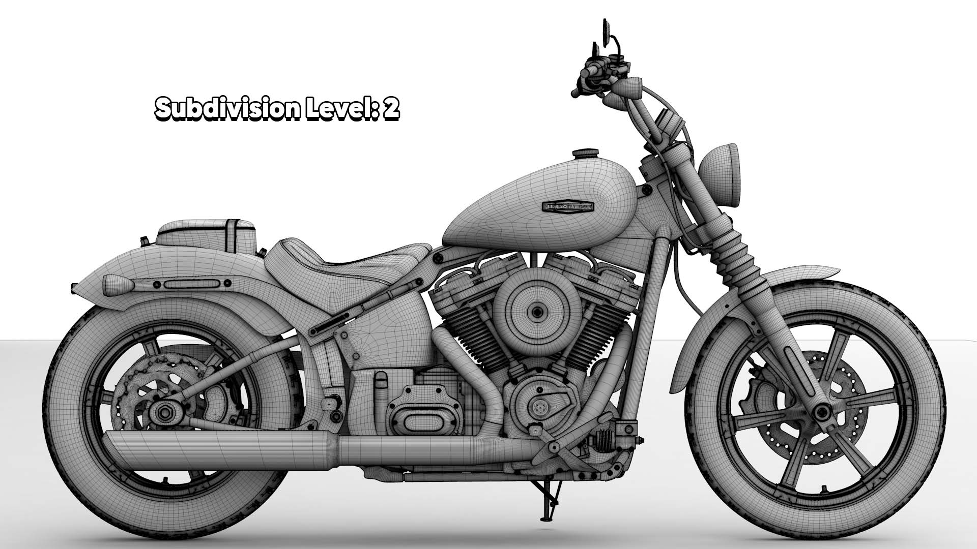 Harley Davidson Street Bob 2026 3D Model Collection (All Color)