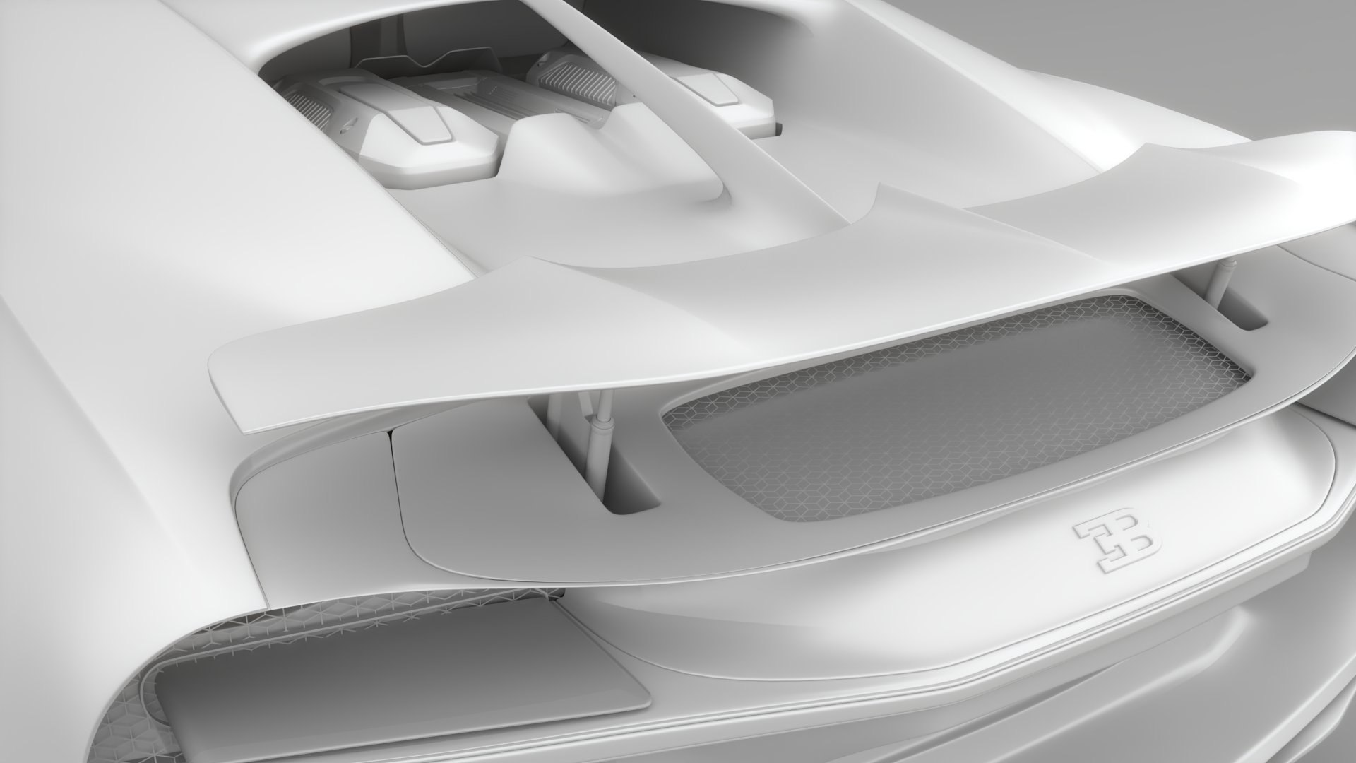 Bugatti Chiron Sport 3D Model Red