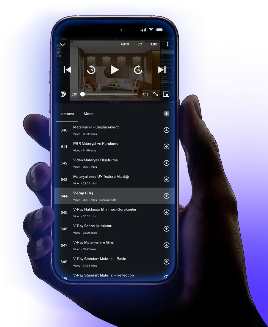 mobil c4d kurs önizlemesi